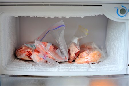 plastic bags - Frozen meat in a freezer Stock Photo - Premium Royalty-Free, Code: 659-06494397