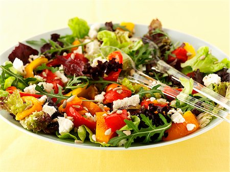 england food and drink - Pepper salad with feta Stock Photo - Premium Royalty-Free, Code: 659-06495270