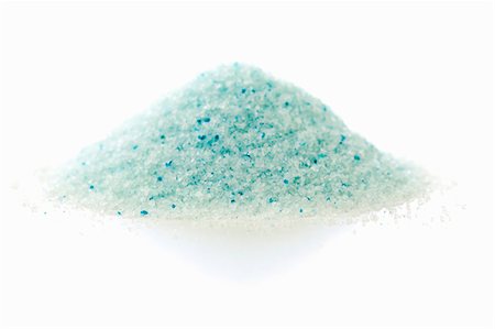 A pile of blue Persian salt on a white surface Stock Photo - Premium Royalty-Free, Code: 659-06495380