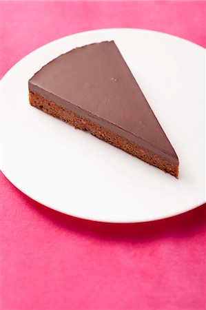 Two pieces of chocolate tart Stock Photo - Premium Royalty-Free, Code: 659-06495562