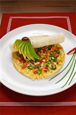 Quesadilla (Mexican cheese tortilla) Foto de stock - Sin royalties Premium, Código: 659-06493741