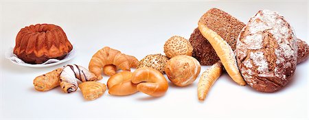 Bread and other baked goods Foto de stock - Sin royalties Premium, Código: 659-06493765