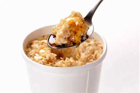 flocons d'avoine - Porridge with honey Photographie de stock - Premium Libres de Droits, Code: 659-06493984