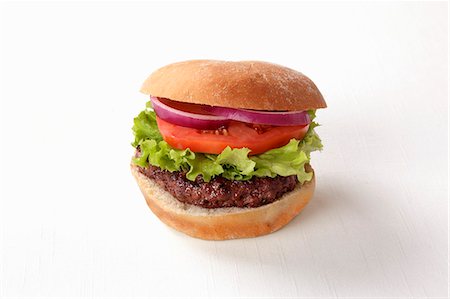 Classic hamburger Foto de stock - Sin royalties Premium, Código: 659-06493982