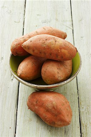 sweet potatoes raw - Sweet potatoes in a bowl Stock Photo - Premium Royalty-Free, Code: 659-06671535