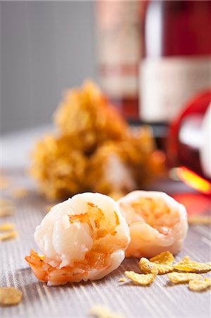 seafood recipe - Fried prawns Stock Photo - Premium Royalty-Free, Code: 659-06900912