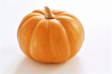 An orange pumpkin Foto de stock - Sin royalties Premium, Código: 659-06901252