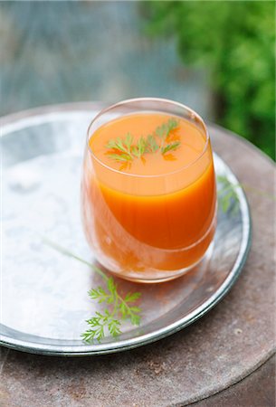 Carrot and orange juice Foto de stock - Sin royalties Premium, Código: 659-06901656
