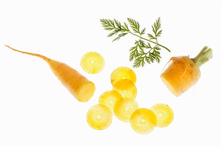 fresco - Yellow carrots Foto de stock - Royalty Free Premium, Número: 659-06902213