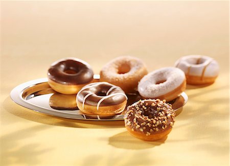 simsearch:659-06373630,k - Assorted Donuts on White Stock Photo - Premium Royalty-Free, Code: 659-06902422