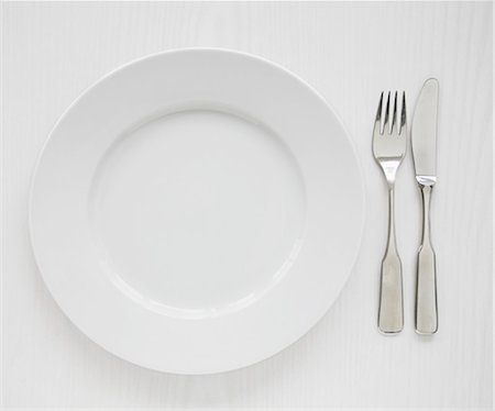 plate table not person - Plate and utensils Stock Photo - Premium Royalty-Free, Code: 659-06902558