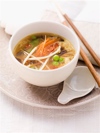 Vegetable soup with egg (Asia) Stock Photo - Premium Royalty-Free, Code: 659-07027245