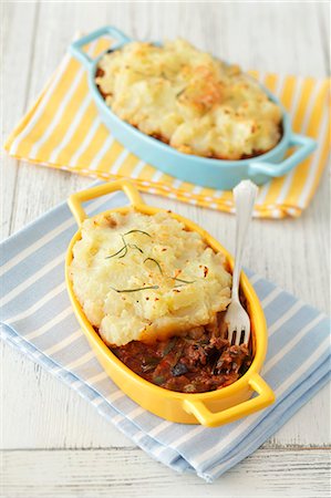 eggplant casserole - Moussaka with mashed potato Stock Photo - Premium Royalty-Free, Code: 659-07027292