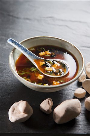 Miso soup from Japan Photographie de stock - Premium Libres de Droits, Code: 659-07027463
