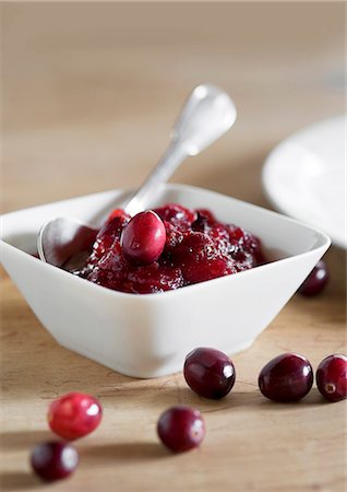 Cranberry sauce Foto de stock - Sin royalties Premium, Código: 659-07027956