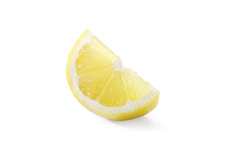 fruit isolated - A wedge of lemon Stock Photo - Premium Royalty-Free, Code: 659-07028122