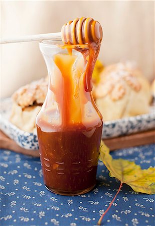 Homemade Caramel Sauce Stock Photo - Premium Royalty-Free, Code: 659-07028289