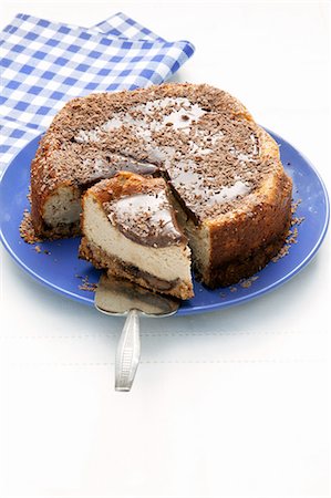 simsearch:659-07597218,k - Coffee cheesecake Photographie de stock - Premium Libres de Droits, Code: 659-07028976