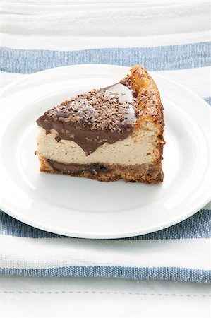 simsearch:659-07028975,k - A slice of coffee cheesecake Stock Photo - Premium Royalty-Free, Code: 659-07028977