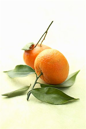 fruit mandarin - Two tangerines Stock Photo - Premium Royalty-Free, Code: 659-07029022