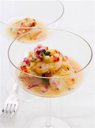 simsearch:659-06153400,k - Scallop ceviche with oranges Foto de stock - Sin royalties Premium, Código: 659-07029057