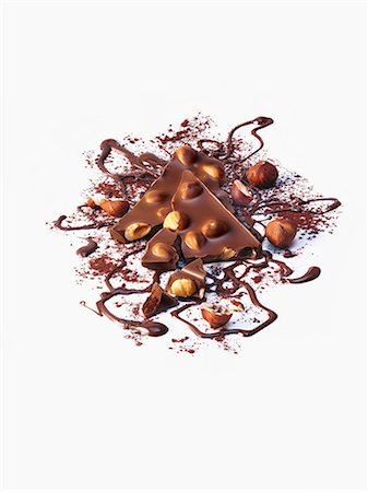 Hazelnut chocolate Stock Photo - Premium Royalty-Free, Code: 659-07068615