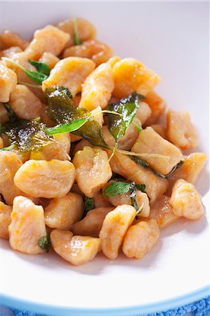 simsearch:659-07597829,k - Squash gnocchi with sage (Italy) Stock Photo - Premium Royalty-Free, Code: 659-07069403