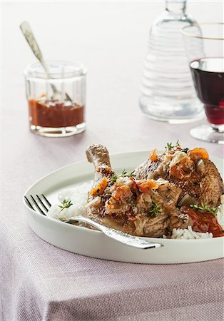 Duck with tomatoes and vermouth Photographie de stock - Premium Libres de Droits, Code: 659-07069839