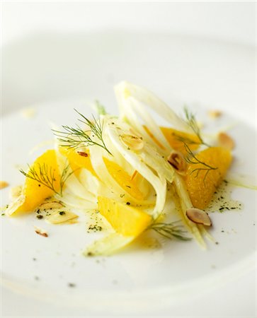 simsearch:659-06494805,k - Fennel salad with orange segments and hazelnuts Stock Photo - Premium Royalty-Free, Code: 659-07597676