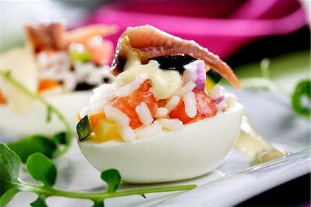 simsearch:659-06902399,k - eggs rice salad Stock Photo - Premium Royalty-Free, Code: 659-07598160