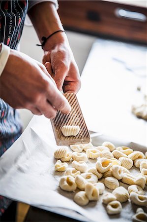 simsearch:659-06153364,k - Fresh gnocchi being prepared Stock Photo - Premium Royalty-Free, Code: 659-07609651