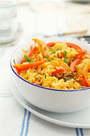 rice dish - Chilli rice with prawns Stock Photo - Premium Royalty-Free, Code: 659-07610221