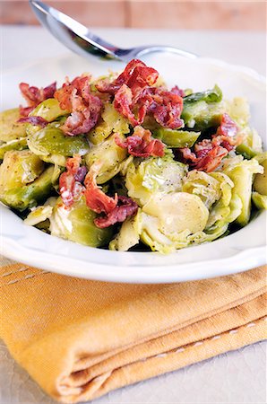 Brussels sprouts with Pancetta and cream Stock Photo - Premium Royalty-Free, Code: 659-07738924