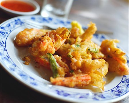 south east asian cooking - Vegetable tempura from Thailand Stock Photo - Premium Royalty-Free, Code: 659-07739700