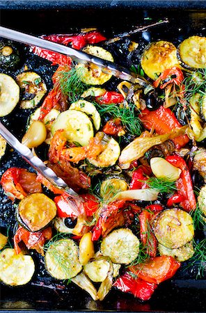 simsearch:659-06153284,k - A roasted vegetable salad with dill (Italy) Stock Photo - Premium Royalty-Free, Code: 659-07958281