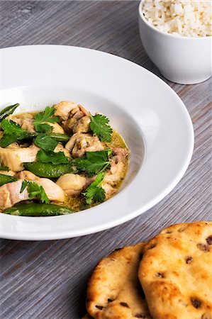 Green curry with chicken and beans (Thailand) Foto de stock - Sin royalties Premium, Código: 659-07958823