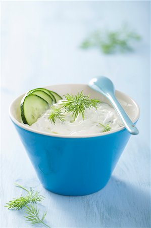 dip - Tzatziki with cucumber and dill Stock Photo - Premium Royalty-Free, Code: 659-07958968