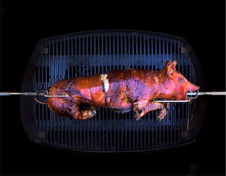 simsearch:659-07069539,k - A suckling pig being grilled Stock Photo - Premium Royalty-Free, Code: 659-07959054