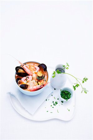 simsearch:659-03522603,k - Fish stew with prawns and mussels Foto de stock - Royalty Free Premium, Número: 659-07959064