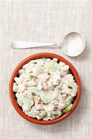 simsearch:649-06400629,k - Grilled chicken, celery, walnut and mayonnaise spread Stock Photo - Premium Royalty-Free, Code: 659-07959165