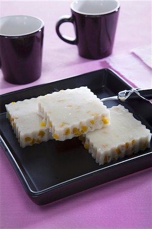 south east asian cooking - Coconut milk pudding with pumpkin (Thailand) Stock Photo - Premium Royalty-Free, Code: 659-07959730