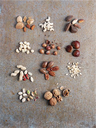 pine nut - Assorted nuts Stock Photo - Premium Royalty-Free, Code: 659-07959836