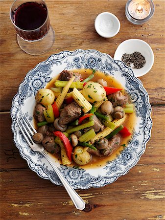 spring like - Lamb ragout with spring vegetables Stock Photo - Premium Royalty-Free, Code: 659-08147873