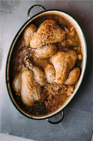 simsearch:659-01855118,k - Cassoulet with chicken Photographie de stock - Premium Libres de Droits, Code: 659-08420026