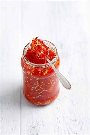 simsearch:659-08420325,k - Pickled chillies Stock Photo - Premium Royalty-Free, Code: 659-08420317