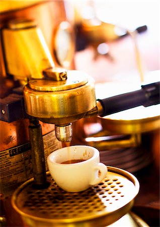 espresso machine - An espresso machine maker, Sweden. Stock Photo - Premium Royalty-Free, Code: 659-08896735