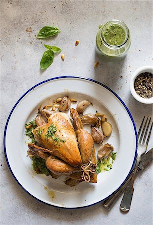 pistou - Roasted chicken Stock Photo - Premium Royalty-Free, Code: 659-08896896