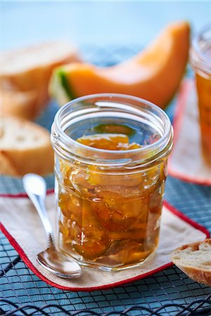 simsearch:659-08513198,k - A jar of melon jam Stock Photo - Premium Royalty-Free, Code: 659-08896925