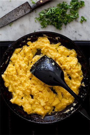 simsearch:659-06185530,k - Creamy scrambled eggs Stock Photo - Premium Royalty-Free, Code: 659-08897011