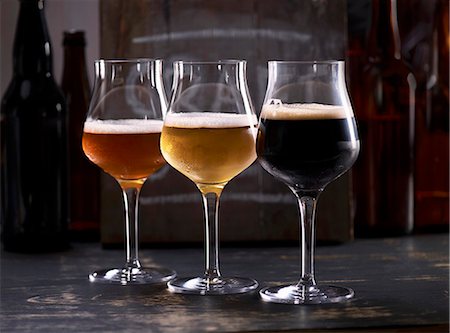 simsearch:659-03527526,k - Three sorts of beer in glasses Stock Photo - Premium Royalty-Free, Code: 659-08904466